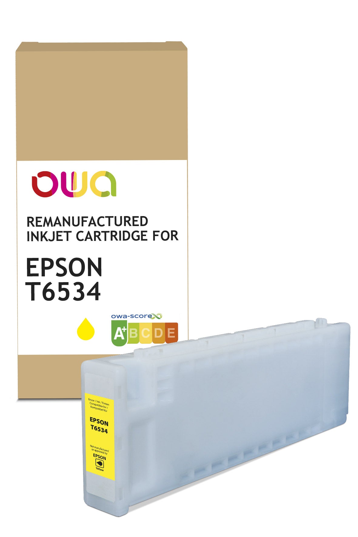 Epson Epson C 13 T 653400 - Remanufactured Plotter Ink Cartridge Owa - Yellow