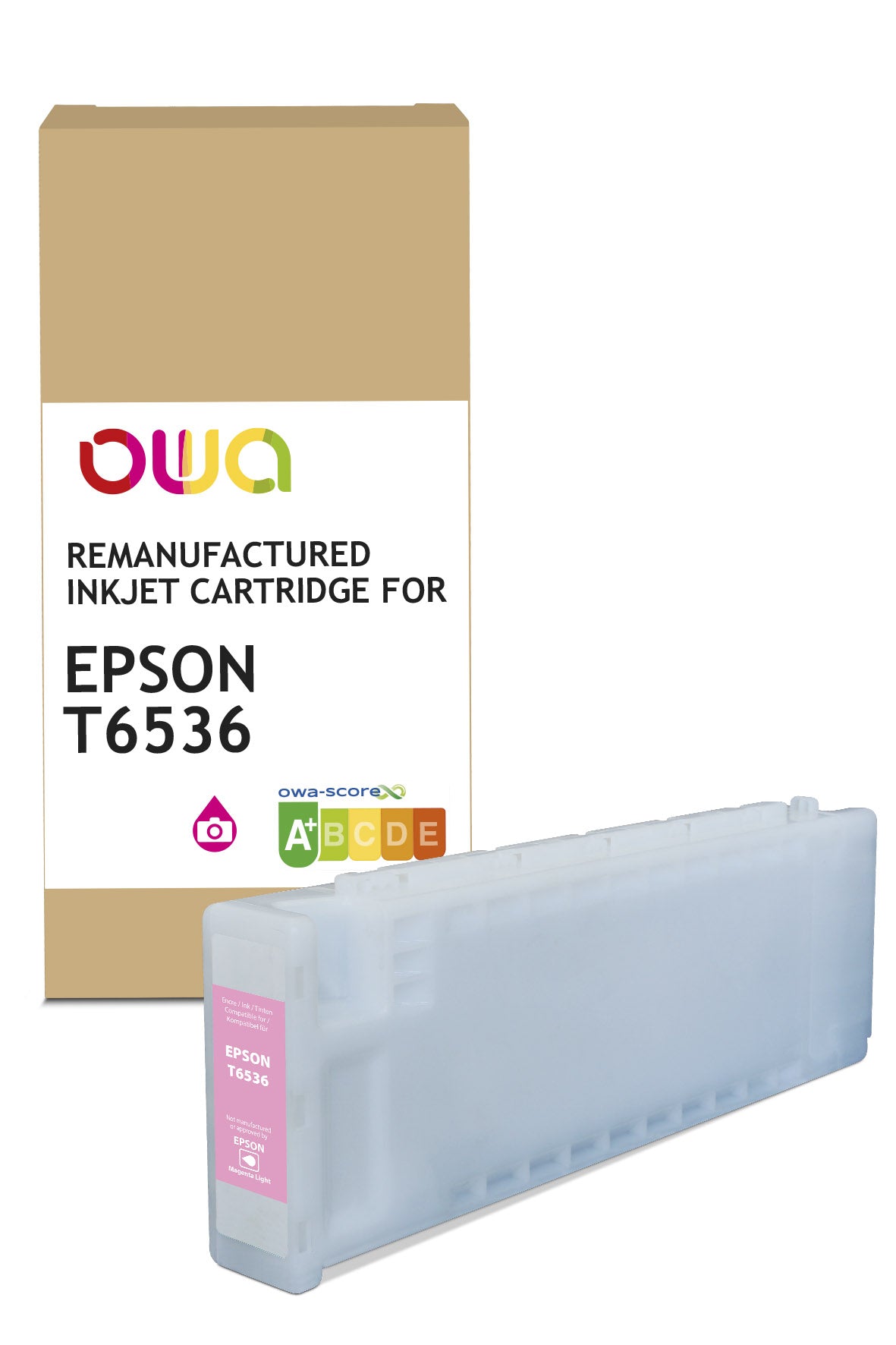 Epson Epson C13t653600 - Remanufactured Plotter Ink Cartridge Owa - Magenta Light