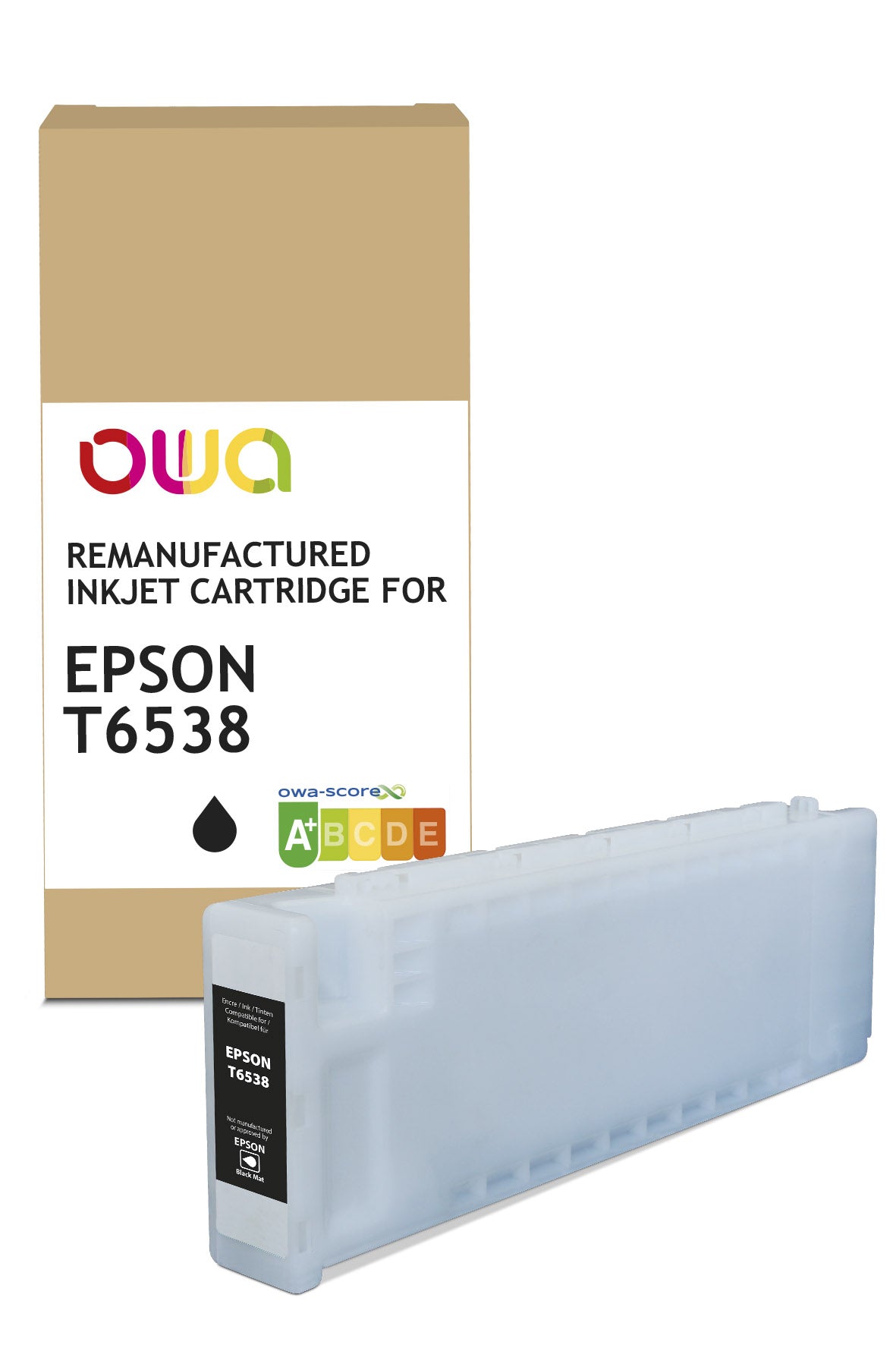 Epson Epson T6538 - Remanufactured Plotter Ink Cartridge Owa - Black Matt